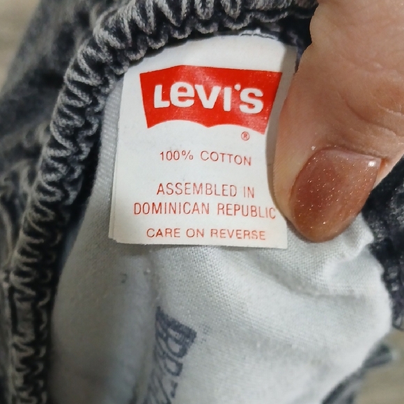 Vintage Levis Black Acid Wash Jeans - Picture 9 of 11
